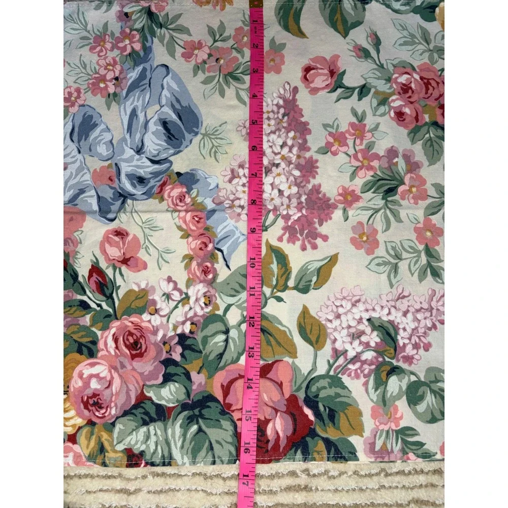 Ralph Lauren Floral Cloth Napkins Pink Rose Lilac Cottagecore Vintage Style 2pc